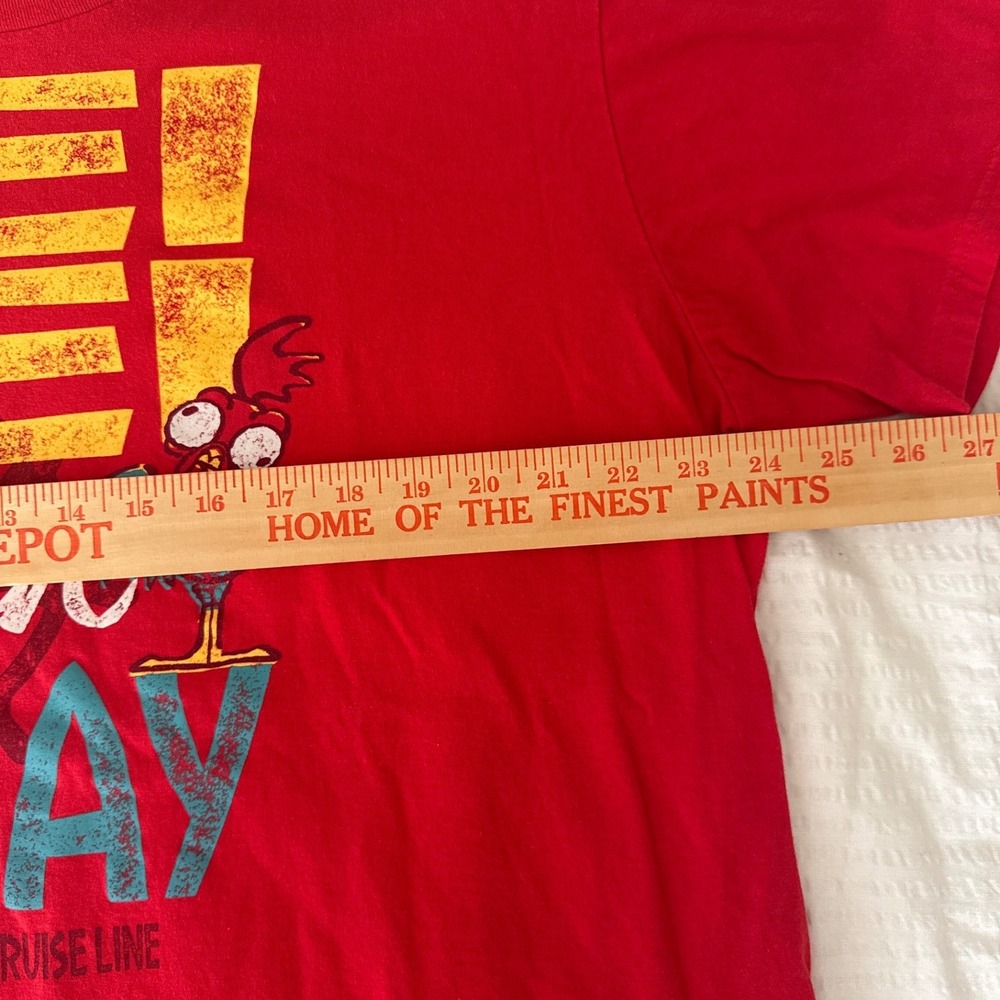 Disney Cruise Line T-Shirt Red Hei Hei Moana Vacay Graphic Mens XXL - Picture 4 of 6